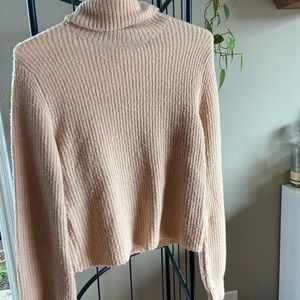 Garage dusty pink turtleneck sweater!